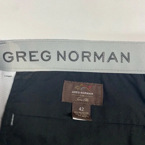 Greg Norman Gray Flat Front Striped Golf Shorts Men’s 42W - Picture 4 of 4